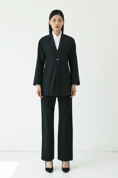 Women&#039;s Facing Collar Hanbok Suit Jacket