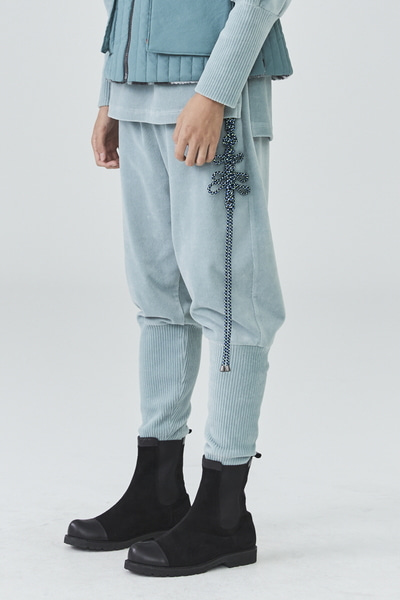 Mint Velor Trousers