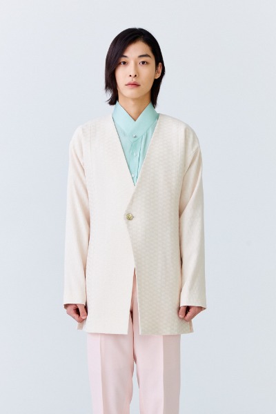 [Rental] Men&#039;s No-collar Hanbok Suit Setup