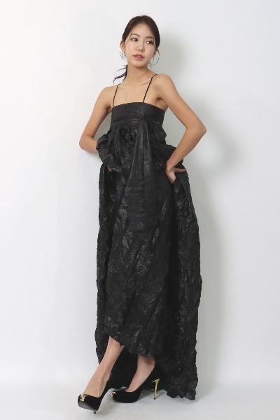 an avant-garde hanbok dress